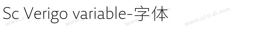 Sc Verigo variable字体转换